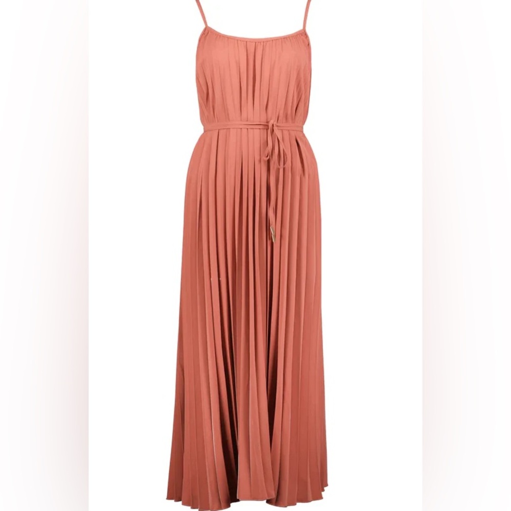 Bishop + Young Good Vibrations ‘Mara’ Pleated Midi‎ Dress sz MEDIUM
